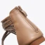 Bohême Beige Plage Plate Sandales Femme 2021 Bride Cheville Peep Toes / Bout Ouvert Sandales