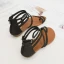 Romain Été Beige Désinvolte Plage Plate Sandales Femme 2021 Bride Cheville Peep Toes / Bout Ouvert Sandales