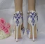 Chic / Beautiful Royal Blue Wedding Shoes 2018 Rhinestone 14 cm Stiletto Heels Round Toe Wedding High Heels