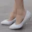 Modern / Fashion White Wedding Shoes 2018 Beading Pearl Rhinestone 3 cm Stiletto Heels Pointed Toe Low Heel Wedding Pumps