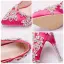 Charmant Fuchsie Brautschuhe 2018 Strass 8 cm Kristall Stilettos Spitzschuh Hochzeit Pumps