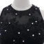 Chic / Belle 2 Pièces Noire Robe De Soirée 2018 Trompette / Sirène Encolure Dégagée Sans Manches Perlage En Dentelle Fleur Paillettes Faux Diamant Dos Nu Train De Balayage Robe De Ceremonie