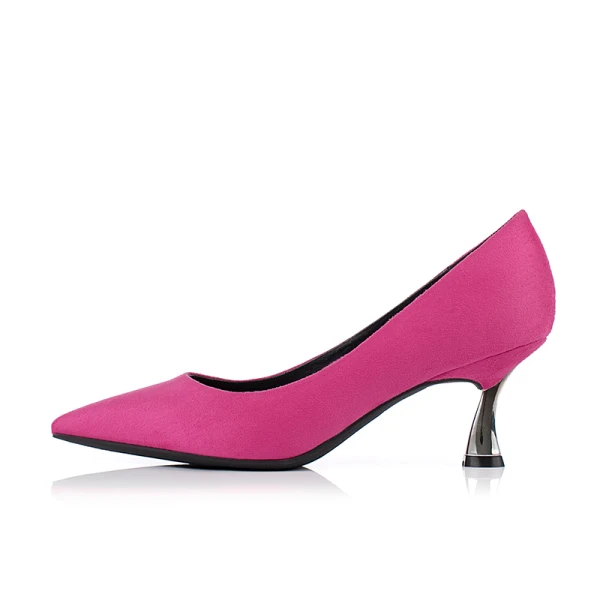 Chic / Belle Rouge Désinvolte Escarpins 2019 Daim 6 cm Talons Aiguilles À Bout Pointu Escarpins