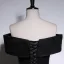 Fashion Black Prom Dresses 2023 Trumpet / Mermaid Off-The-Shoulder Sleeveless Backless Bow Floor-Length / Long Prom Formal Dresses