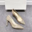 Glitter Gradiëntkleur Avond Pumps 2019 Leer Pailletten 8 cm Naaldhakken / Stiletto Spitse Neus Pumps