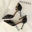 Affordable Silver Casual Womens Shoes 2019 Ankle Strap Sequins 9 cm Stiletto Heels Pointed Toe High Heels