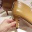 Simple Beige Désinvolte Bottes Femme 2019 Cuir 7 cm Talons Aiguilles À Bout Pointu Bottes