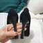 Chic / Beautiful Black Prom Pumps 2021 Leather Rhinestone Bow 10 cm Stiletto Heels Pointed Toe Pumps High Heels