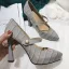 Fashion Sky Blue Prom Pumps 2021 Leather 10 cm Stiletto Heels Pointed Toe Pumps High Heels