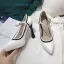 Simple Noire Promo Cuir Escarpins 2021 11 cm Talons Aiguilles À Bout Pointu Escarpins Talons Hauts