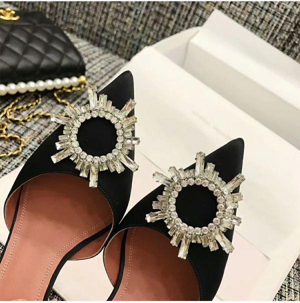 Chic / Belle Argenté Soirée Chaussures Femmes 2019 Faux Diamant 10 cm Talons Aiguilles À Bout Pointu Talons Hauts