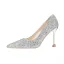 Scintillantes Or Rose Soirée Escarpins 2020 Paillettes 9 cm Talons Aiguilles À Bout Pointu Escarpins