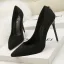 Affordable Black OL Pumps 2020 Suede 11 cm Stiletto Heels Pointed Toe Pumps