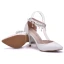 Charming Ivory Evening Party Womens Shoes 2020 Pearl Rhinestone Ankle Strap 9 cm Stiletto Heels Pointed Toe High Heels