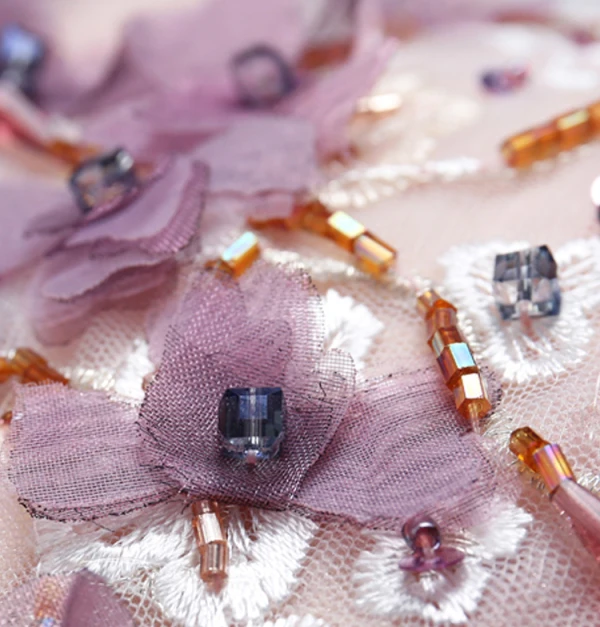 Schöne Violett Abendkleider 2020 A Linie Off Shoulder Perlenstickerei Applikationen Blumen Spitze Pailletten Ärmellos Rückenfreies Lange Festliche Kleider