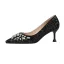 Glitter Goud Avond Pumps 2020 Rhinestone Pailletten 6 cm Naaldhakken / Stiletto Spitse Neus Pumps