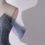Chic / Beautiful Grey Sky Blue Beading Sequins Prom Dresses 2024 A-Line / Princess Off-The-Shoulder Sleeveless Backless Floor-Length / Long Prom Formal Dresses