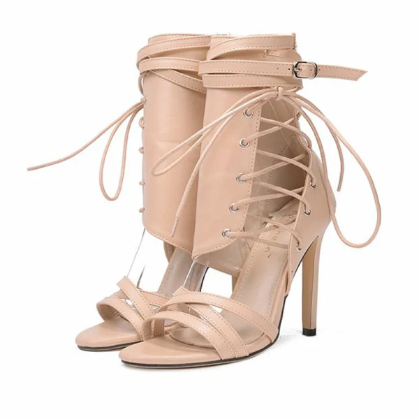 Affordable Black Casual Pierced Womens Boots 2020 12 cm Stiletto Heels Open / Peep Toe Boots