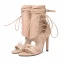 Affordable Black Casual Pierced Womens Boots 2020 12 cm Stiletto Heels Open / Peep Toe Boots