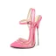 Sexy Candy Pink Rave Club Womens Sandals 2020 15 cm Stiletto Heels Pointed Toe Heels