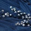 Elegant Navy Blue Evening Dresses  Sequins 2020 A-Line / Princess Ruffle V-Neck Beading Crystal Sleeveless Backless Floor-Length / Long Formal Dresses