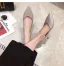 Schöne Grau Freizeit Büro Pumps 2020 Glanz Pailletten 5 cm Stilettos Spitzschuh Pumps