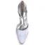 Chic / Beautiful Ivory Casual Womens Shoes 2020 Satin Ankle Strap 5 cm Stiletto Heels Pointed Toe Heels