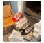 Vintage / Retro White Casual Leather Pumps 2022 6 cm Thick Heels Round Toe Pumps High Heels
