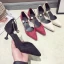 Chic / Beautiful Burgundy Casual Suede Womens Shoes 2020 6 cm Stiletto Heels Pointed Toe Heels