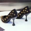 Mode Noire Soirée Escarpins 2020 Étoile Faux Diamant 5 cm Talons Aiguilles À Bout Pointu Escarpins