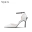Fashion Nude Evening Party Womens Shoes 2020 Bow Ankle Strap 8 cm Stiletto Heels Pointed Toe Heels