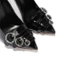 Schöne Ivory / Creme Strassenmode Pumps 2020 Lackleder 10 cm Stilettos Spitzschuh Pumps