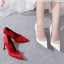 Classy Ivory Satin Rhinestone Wedding Shoes 2020 10 cm Stiletto Heels Pointed Toe Wedding Pumps