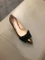 Chic / Beautiful Gold Casual Flat Pumps 2020 Bow Patent Leather 5 cm Stiletto Heels Pointed Toe Pumps