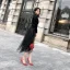 Simple Nues Vêtement de rue Chaussures Femmes 2020 Satin 10 cm Talons Aiguilles À Bout Pointu Talons