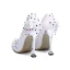 Elegante Ivoor Multi-Kleuren Rhinestone Bruidsschoenen 2020 Appliques Kant Bloem 9 cm Naaldhakken / Stiletto Spitse Neus Huwelijk Pumps