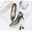 Charmant Schwarz Abend Spitze Pumps 2020 Leder 9 cm Stilettos Spitzschuh Durchbohrt Pumps