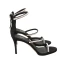 Sexy Black Cocktail Party Womens Sandals 2020 Rhinestone 10 cm Stiletto Heels Open / Peep Toe Sandals