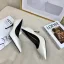 Modest / Simple Ivory Office OL Leather Pumps 2020 7 cm Stiletto Heels Pointed Toe Pumps