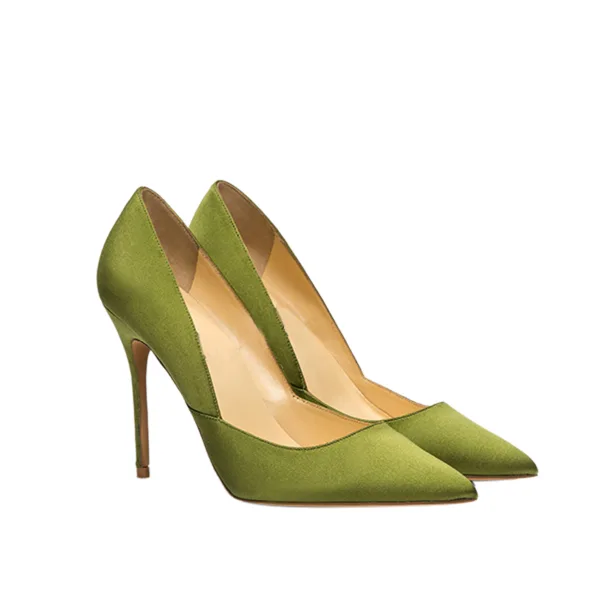 Modest / Simple Red Casual Pumps 2020 10 cm Stiletto Heels Pointed Toe Pumps