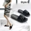 Abordable Rougissant Rose Désinvolte Plage Pantoufle & Tongs 2020 Fleur Perle Paillettes Peep Toes / Bout Ouvert Plate Chaussures Femmes