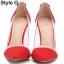 Transparent Red Evening Party Pumps 2020 10 cm Stiletto Heels Pointed Toe Pumps