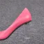 Modest / Simple Fuchsia Office OL Pumps 2020 Leather 6 cm Crystal Thick Heels Pointed Toe Pumps