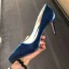 Modest / Simple Ink Blue Office OL Pumps 2020 Suede 6 cm Stiletto Heels Pointed Toe Pumps