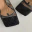 Sexy Black Casual Tulle Womens Shoes 2020 Pierced 8 cm Stiletto Heels Square Toe Sandals