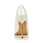 Schlicht Ivory / Creme Familienfeier Pumps 2020 11 cm Stilettos Peeptoes Pumps
