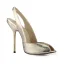 Chic / Beautiful Black Street Wear Slingbacks Womens Sandals 2020 Snakeskin Print 11 cm Stiletto Heels Open / Peep Toe Sandals