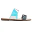 Mode Multi-Couleurs Désinvolte Été Plate Pantoufle & Tongs 2020 Motif Peau De Serpent Peep Toes / Bout Ouvert Plat Chaussures Femmes