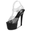 Sexy Transparent Blanche Club de carnaval Sandales Femme 2020 Bride Cheville 17 cm Talons Aiguilles Peep Toes / Bout Ouvert Sandales