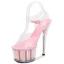 Sexy Silver Rave Club Womens Shoes 2020 Ankle Strap 17 cm Stiletto Heels Open / Peep Toe Sandals